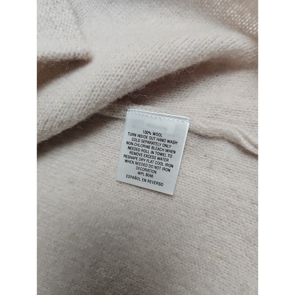 JM Collection Wool Wrap Cardigan Sweater Poncho Jacket Size L  Rhinestones - Picture 4 of 7